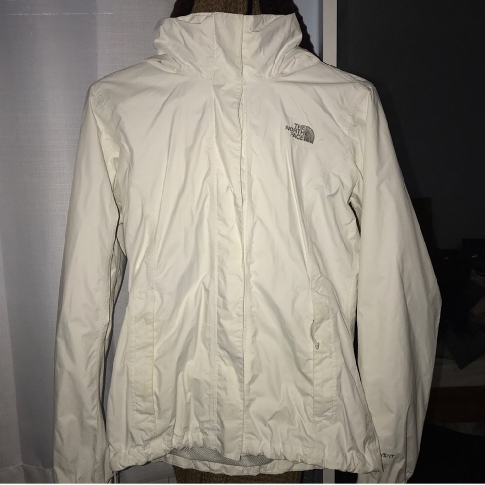 WHITE NORTH FACE WINDBREAKER